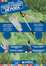 Guantes ajustables de piel y tijeras de poda